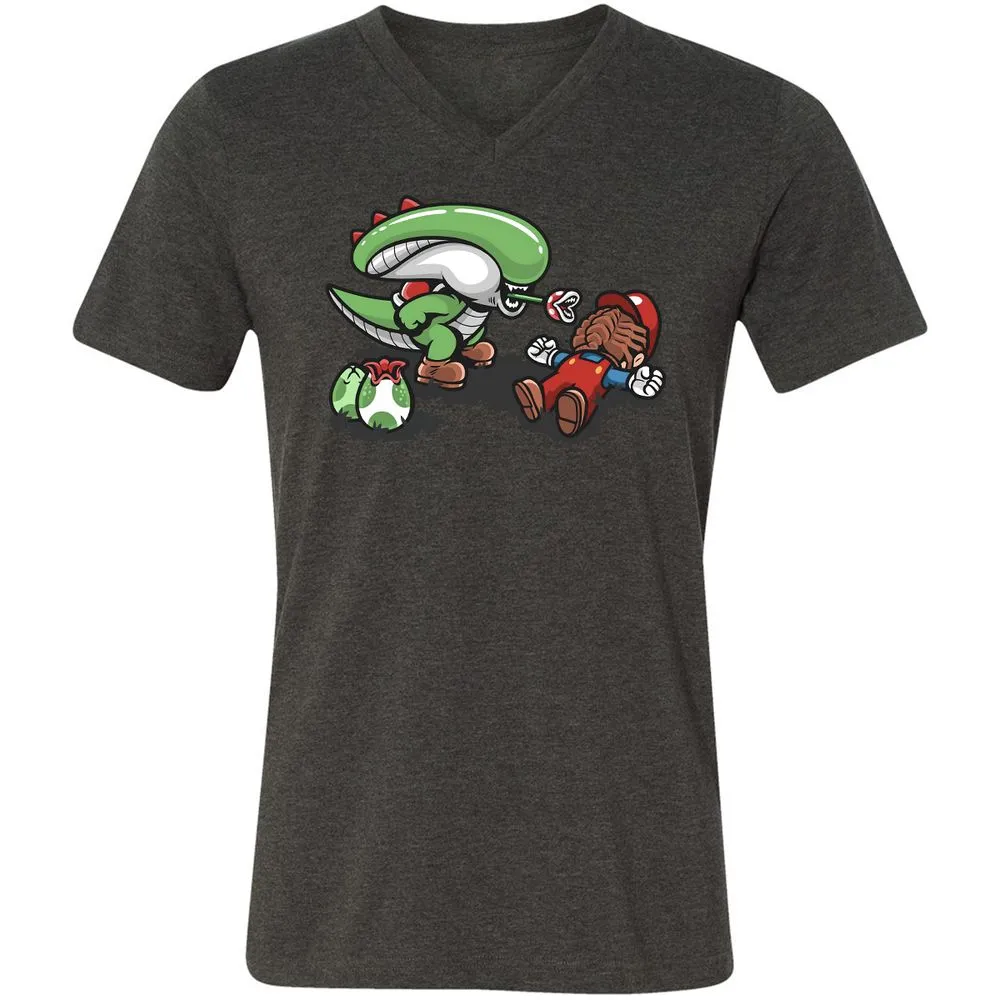 Unisex V-Neck T-Shirt - 2D11UM7Z - Dark Grey Heather - 8