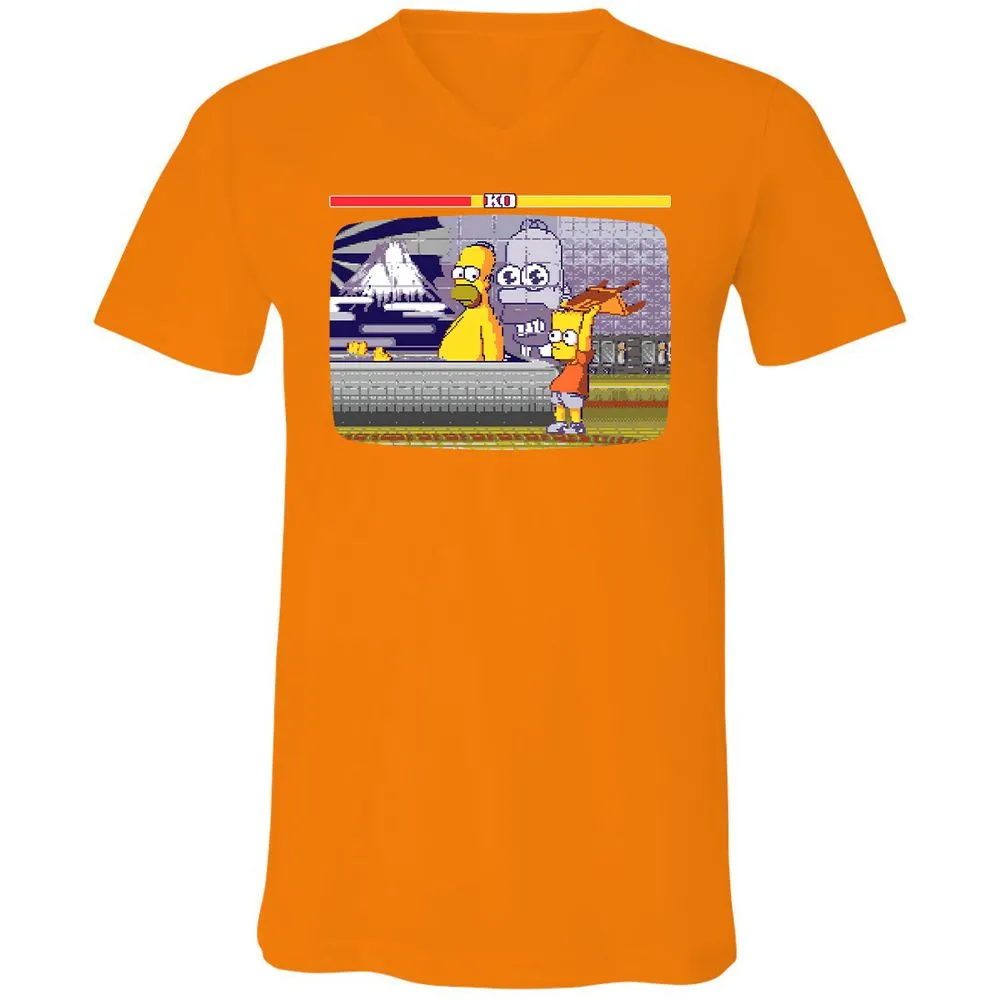 Unisex V-Neck T-Shirt - EF6UCR3M - Orange - 11