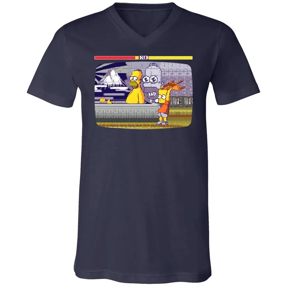 Unisex V-Neck T-Shirt - EF6UCR3M - Navy - 2