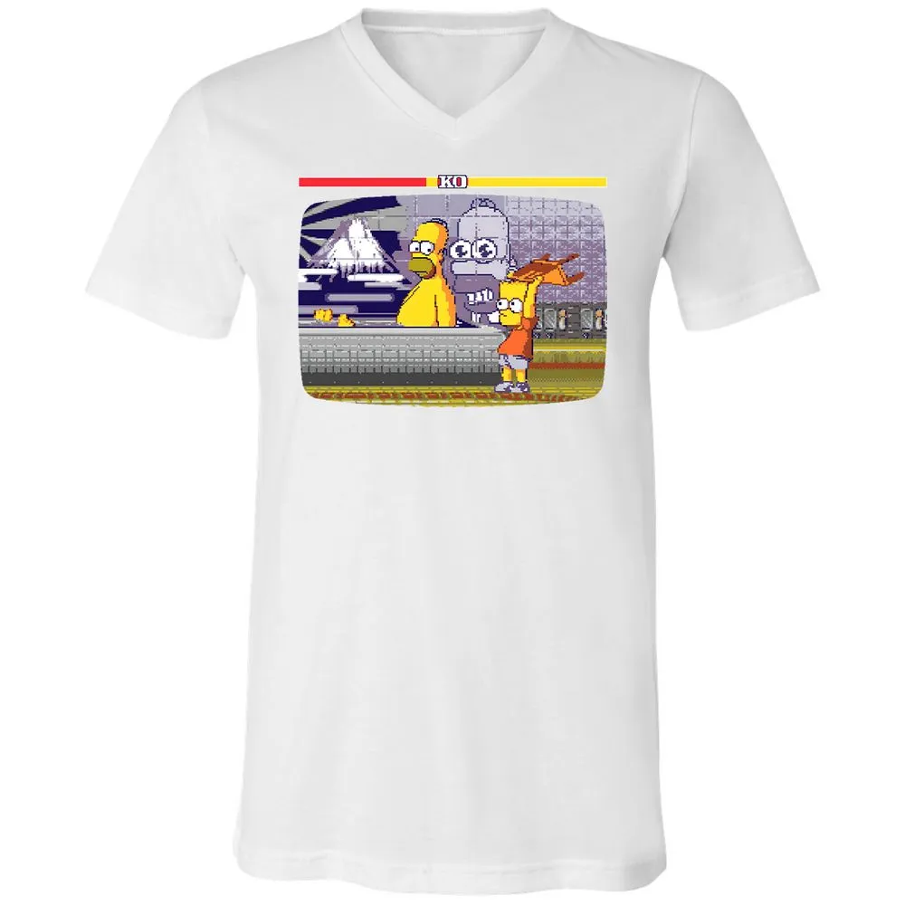 Unisex V-Neck T-Shirt - EF6UCR3M - White - 5