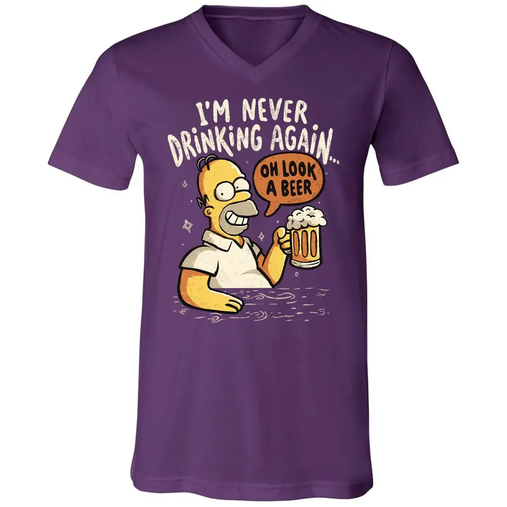 Unisex V-Neck T-Shirt - 2RRHGG28 - Team Purple - 9