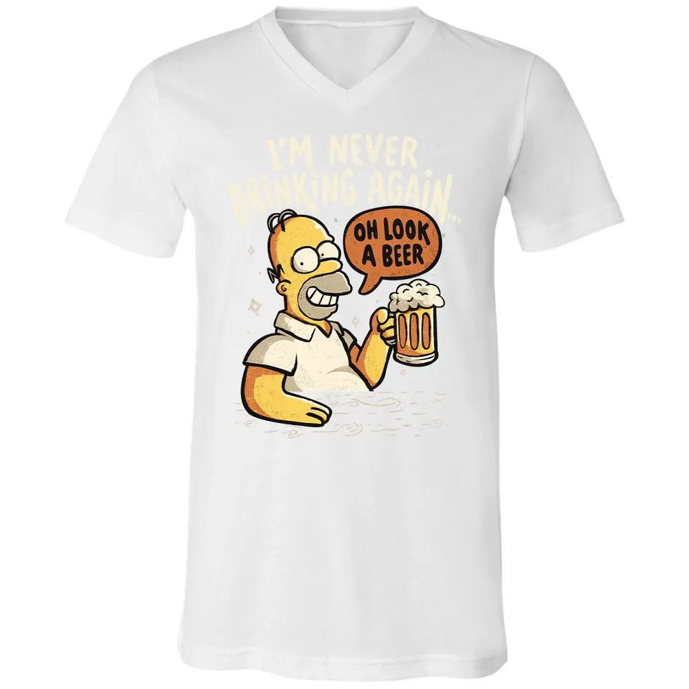 Unisex V-Neck T-Shirt - 2RRHGG28 - White - 5