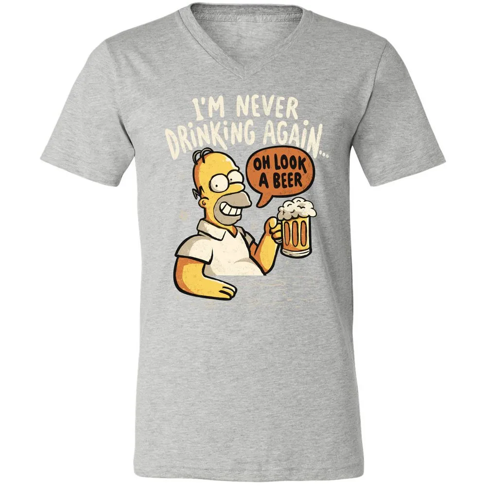 Unisex V-Neck T-Shirt - 2RRHGG28 - Athletic Heather - 7