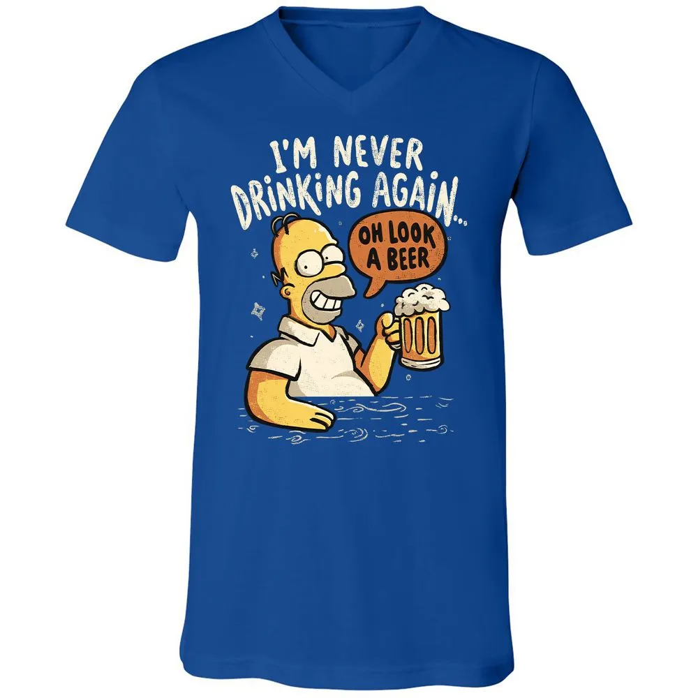 Unisex V-Neck T-Shirt - 2RRHGG28 - True Royal - 4