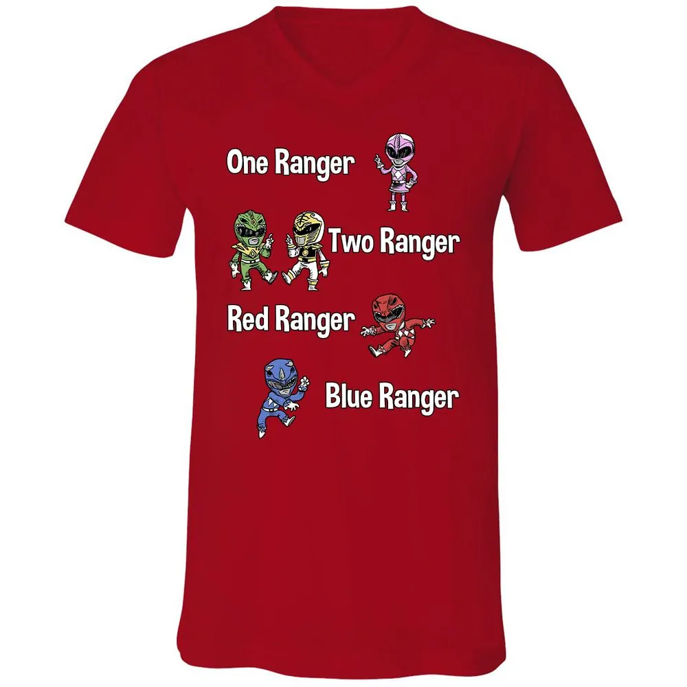 Unisex V-Neck T-Shirt - 72DADQ3Y - Red - 3