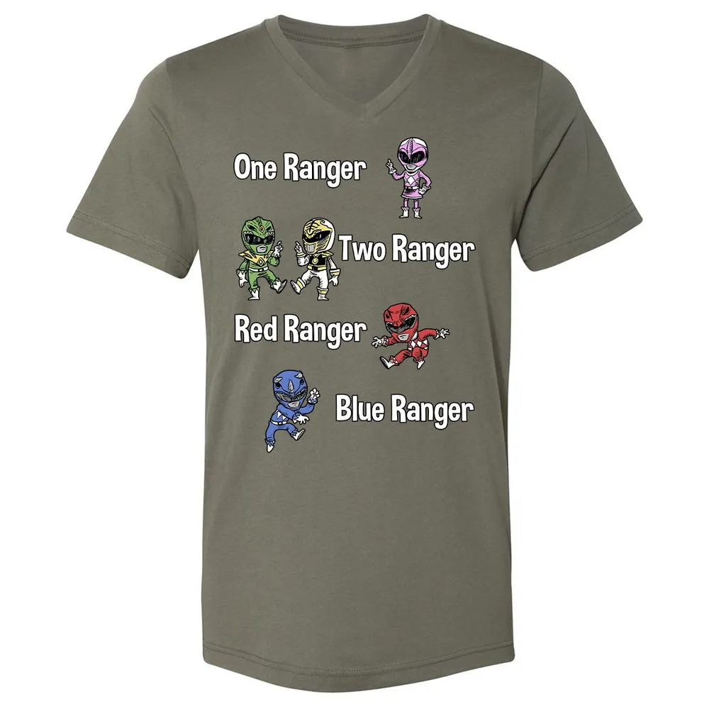 Unisex V-Neck T-Shirt - 72DADQ3Y - Military Green - 10