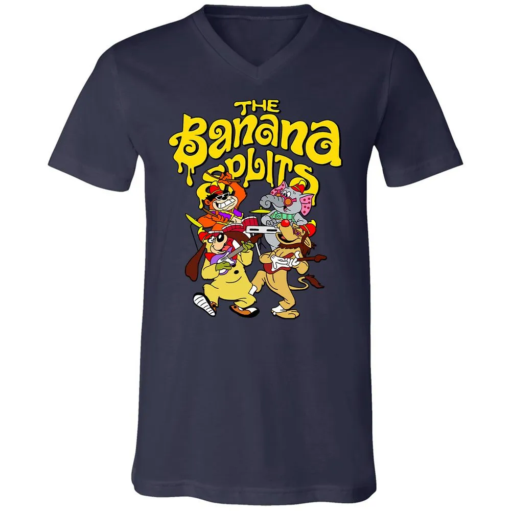 Unisex V-Neck T-Shirt - BZYHEZL2 - Navy - 2
