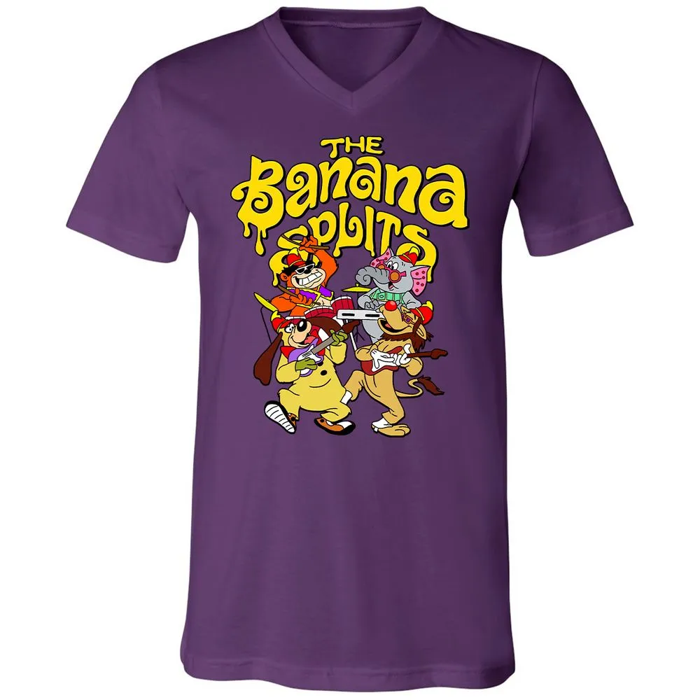 Unisex V-Neck T-Shirt - BZYHEZL2 - Team Purple - 9