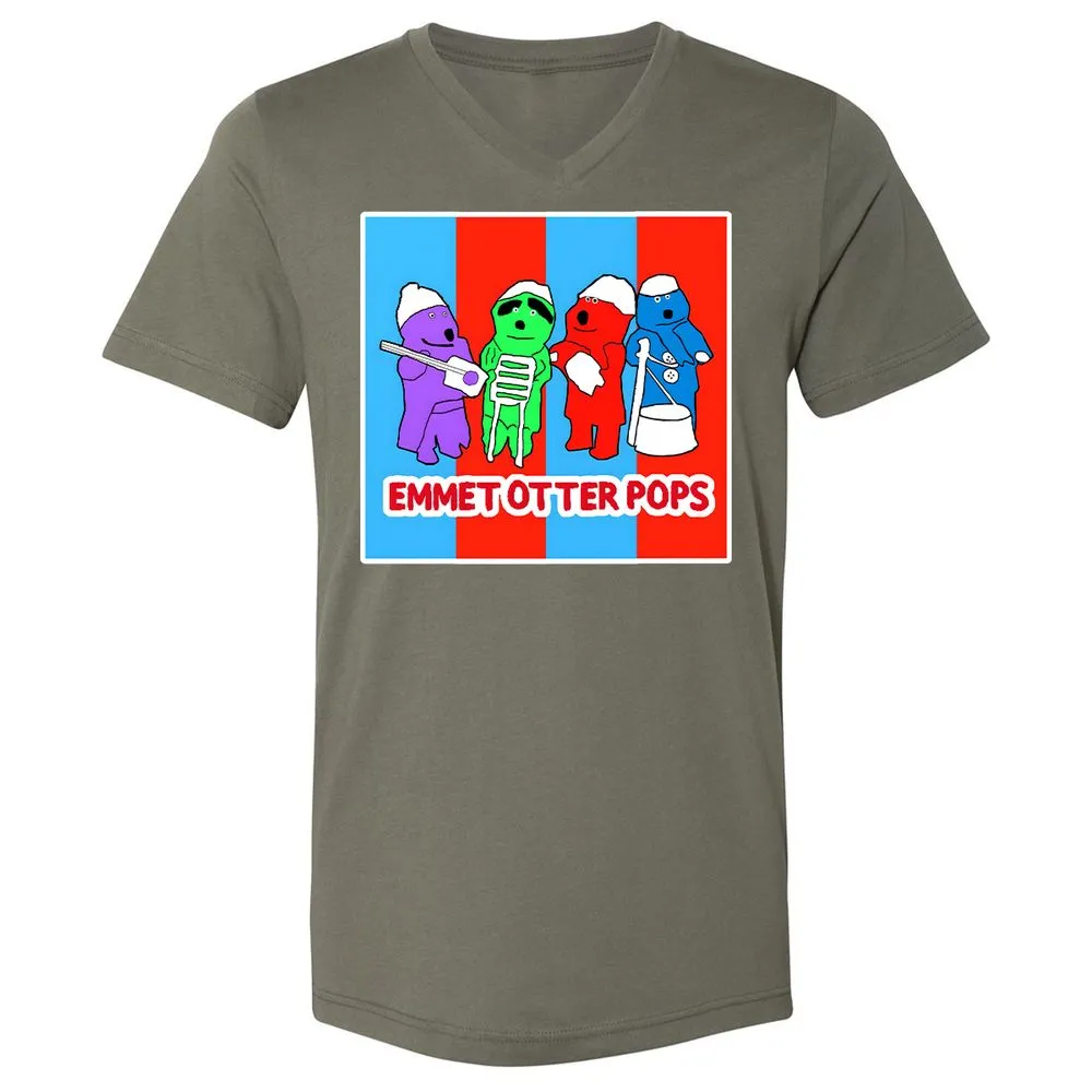 Unisex V-Neck T-Shirt - 31UMGTJ9 - Military Green - 10