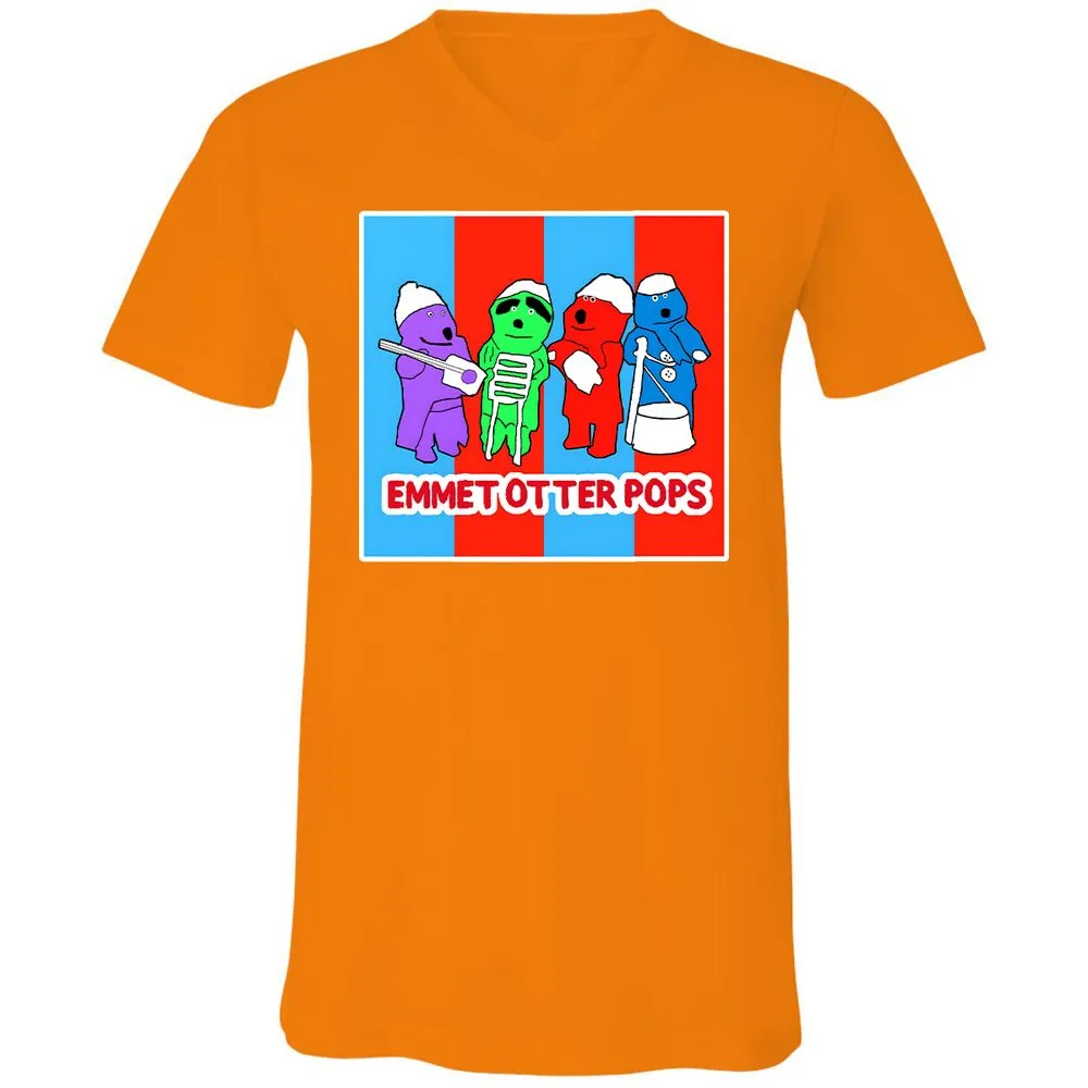 Unisex V-Neck T-Shirt - 31UMGTJ9 - Orange - 11