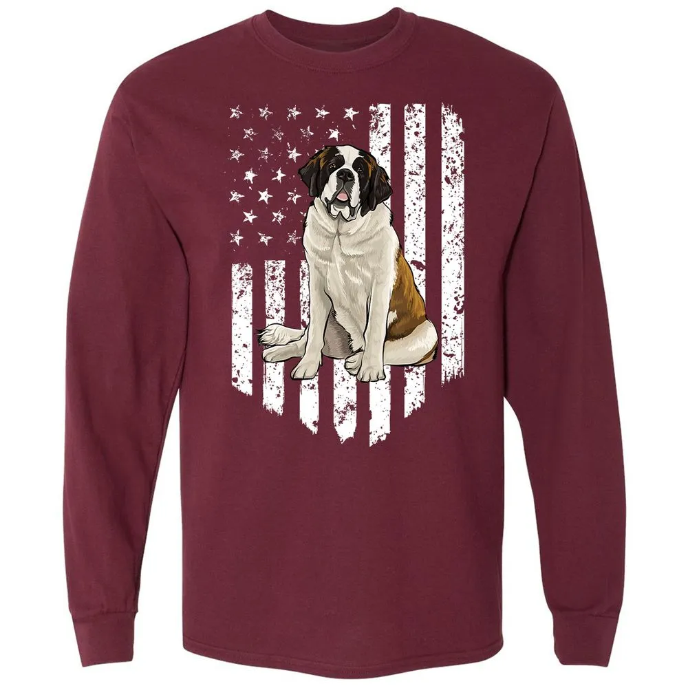Long Sleeve T-Shirt - 3A4LNP4G - Maroon - 11