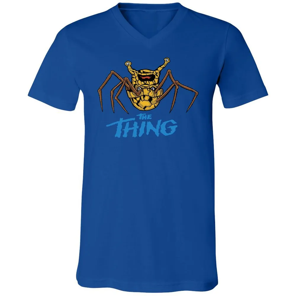 Unisex V-Neck T-Shirt - SXC7MQ79 - True Royal - 4