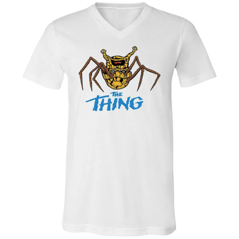 Unisex V-Neck T-Shirt - SXC7MQ79 - White - 5