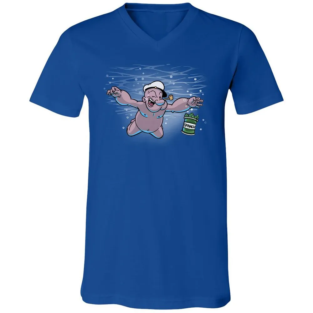 Unisex V-Neck T-Shirt - 6UETT1ZD - True Royal - 4