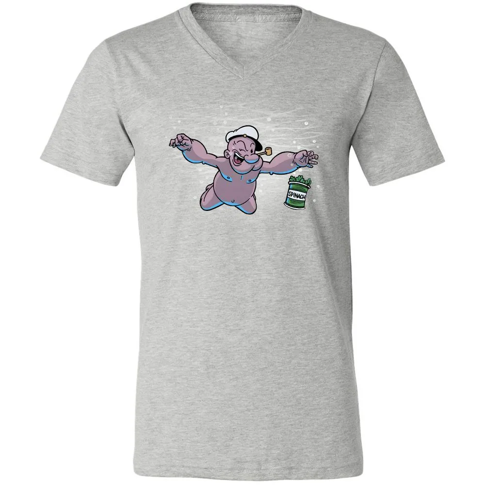 Unisex V-Neck T-Shirt - 6UETT1ZD - Athletic Heather - 7