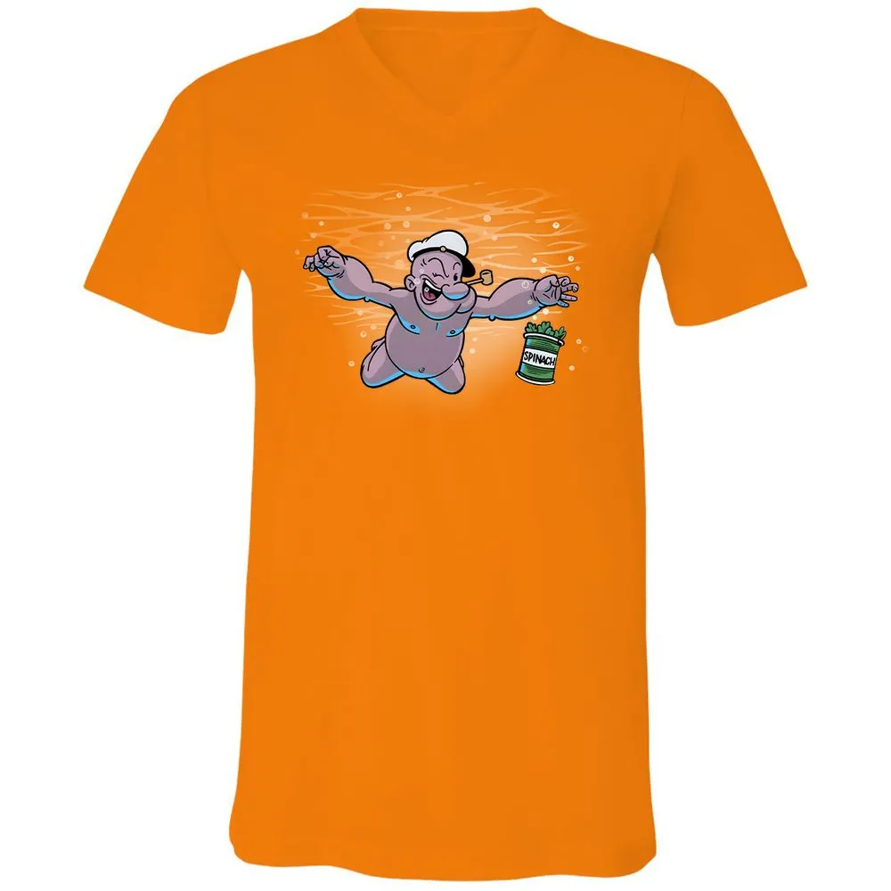 Unisex V-Neck T-Shirt - 6UETT1ZD - Orange - 11