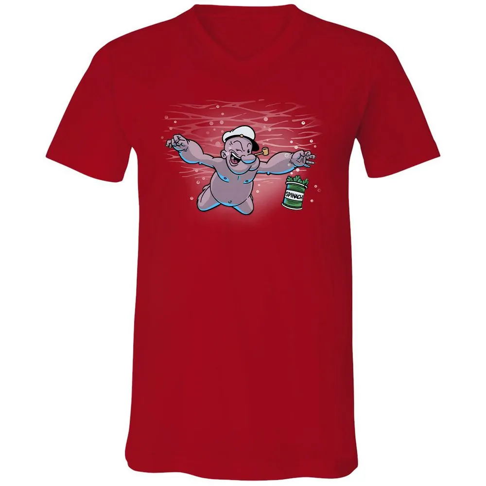 Unisex V-Neck T-Shirt - 6UETT1ZD - Red - 3