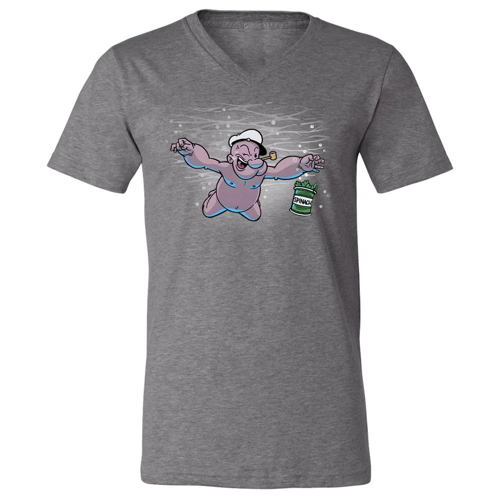 Unisex V-Neck T-Shirt - 6UETT1ZD - Deep Heather - 13
