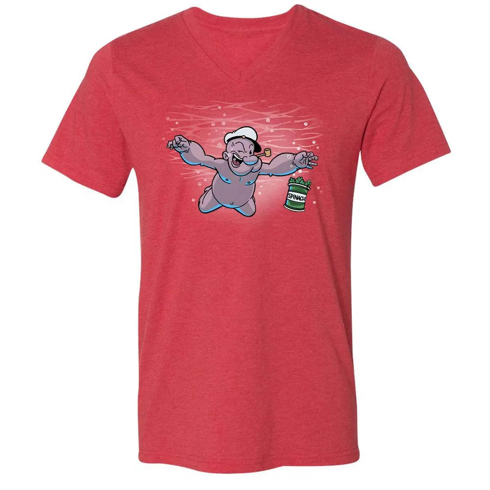 Unisex V-Neck T-Shirt - 6UETT1ZD - Heather Red - 16