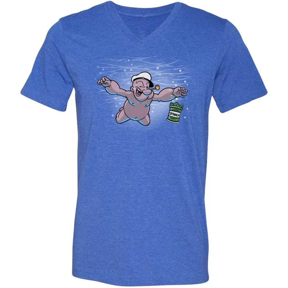 Unisex V-Neck T-Shirt - 6UETT1ZD - Heather True Royal - 14
