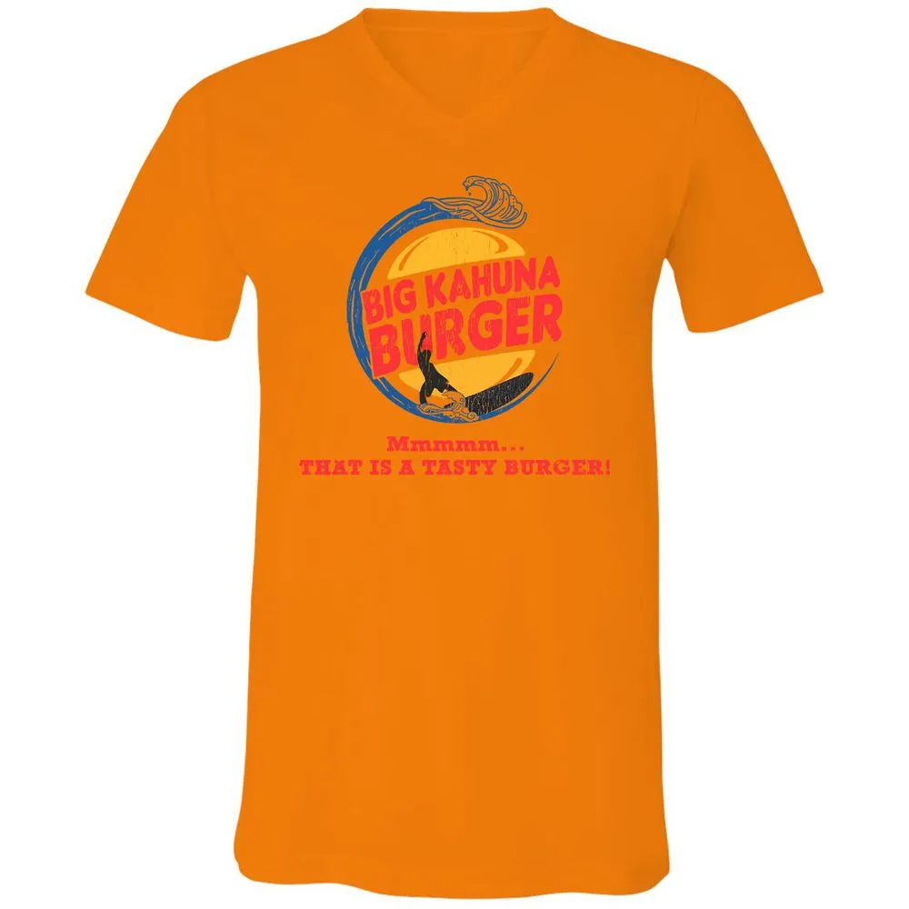 Unisex V-Neck T-Shirt - Z55L6WVY - Orange - 11