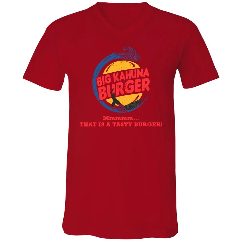 Unisex V-Neck T-Shirt - Z55L6WVY - Red - 3