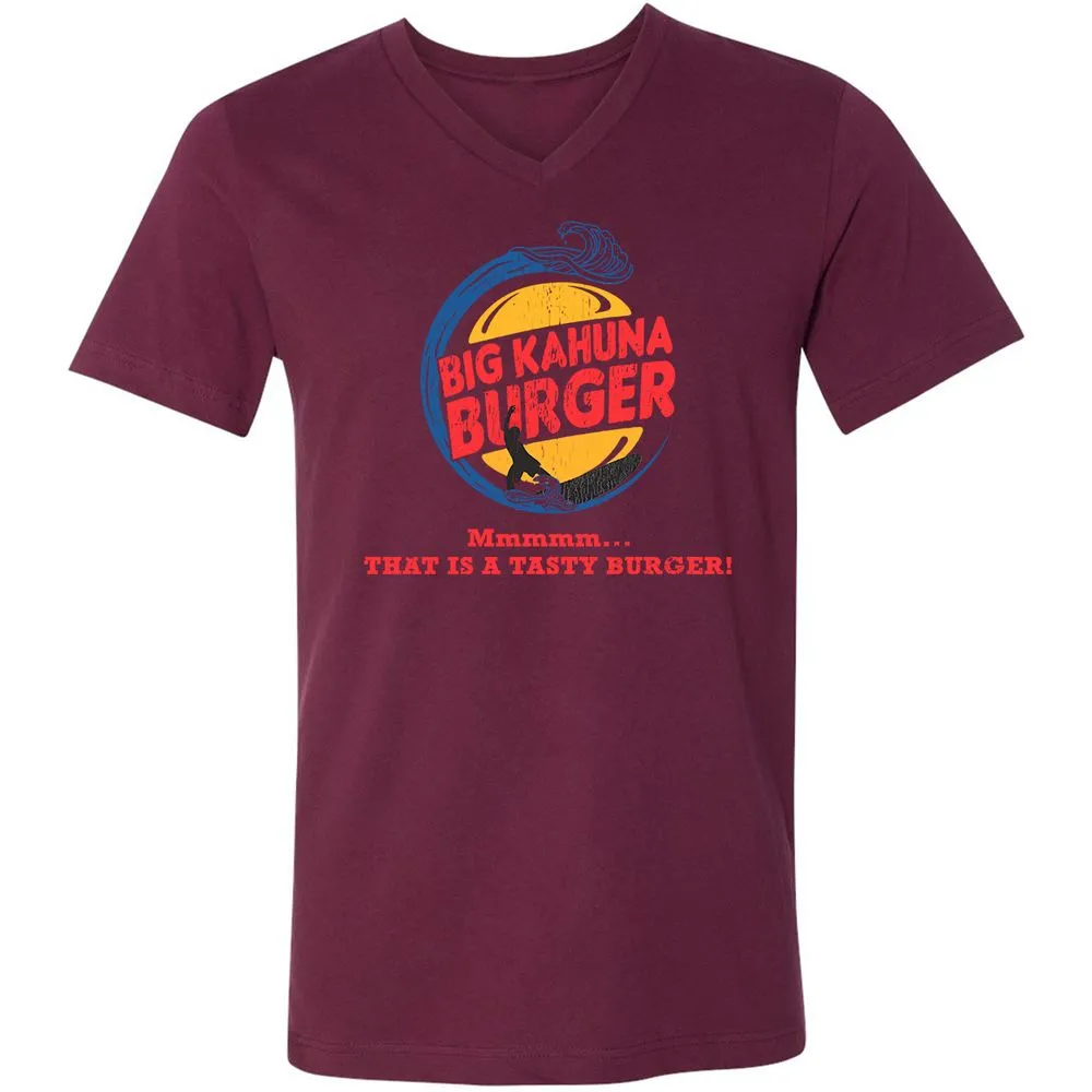 Unisex V-Neck T-Shirt - Z55L6WVY - Maroon - 6
