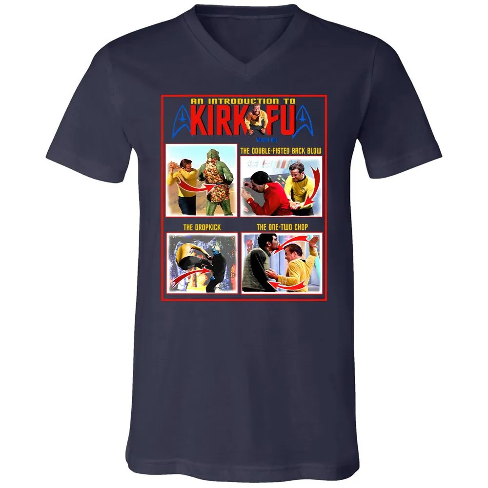 Unisex V-Neck T-Shirt - 1ZMQY5XB - Navy - 2