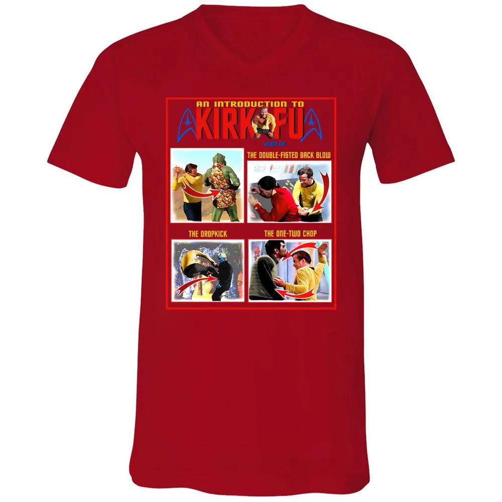 Unisex V-Neck T-Shirt - 1ZMQY5XB - Red - 3