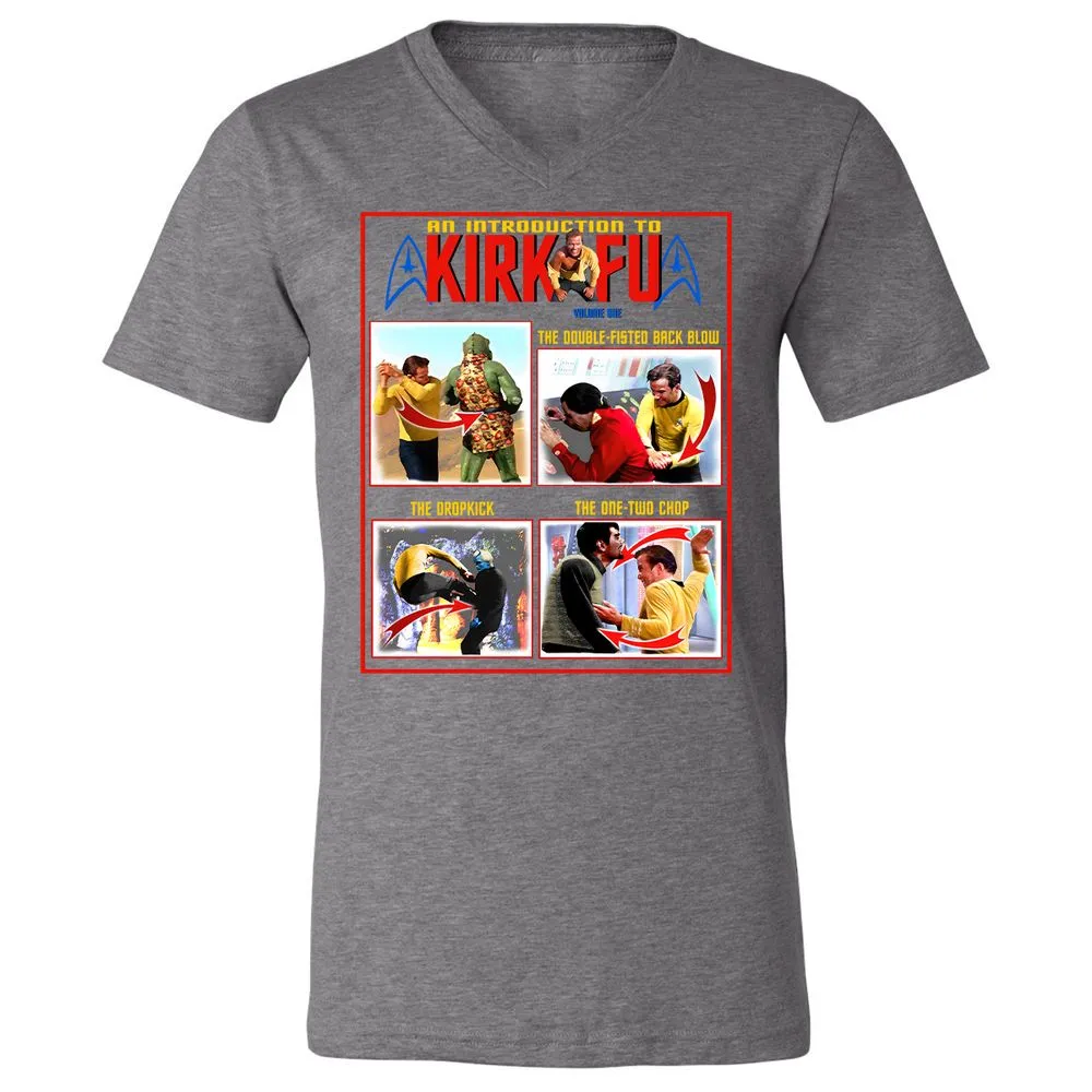 Unisex V-Neck T-Shirt - 1ZMQY5XB - Deep Heather - 13