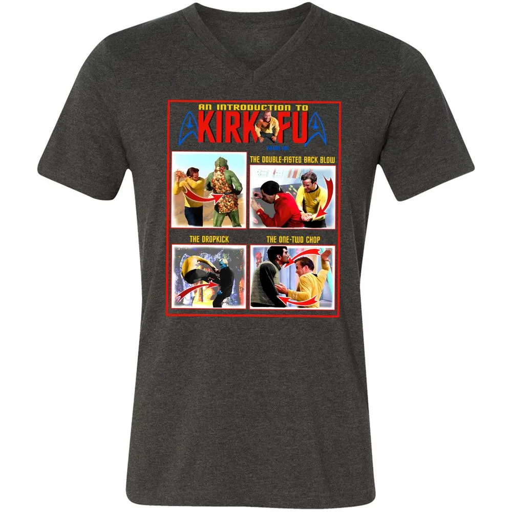 Unisex V-Neck T-Shirt - 1ZMQY5XB - Dark Grey Heather - 8