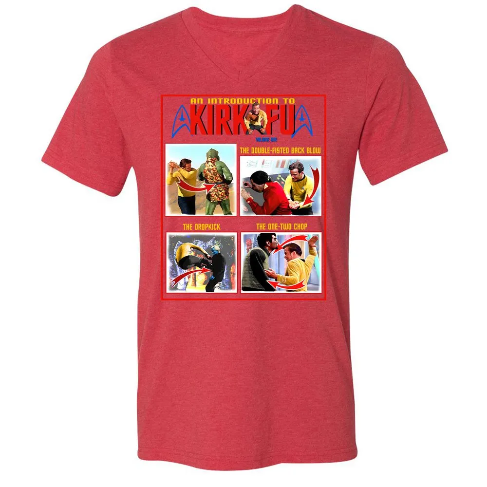 Unisex V-Neck T-Shirt - 1ZMQY5XB - Heather Red - 16