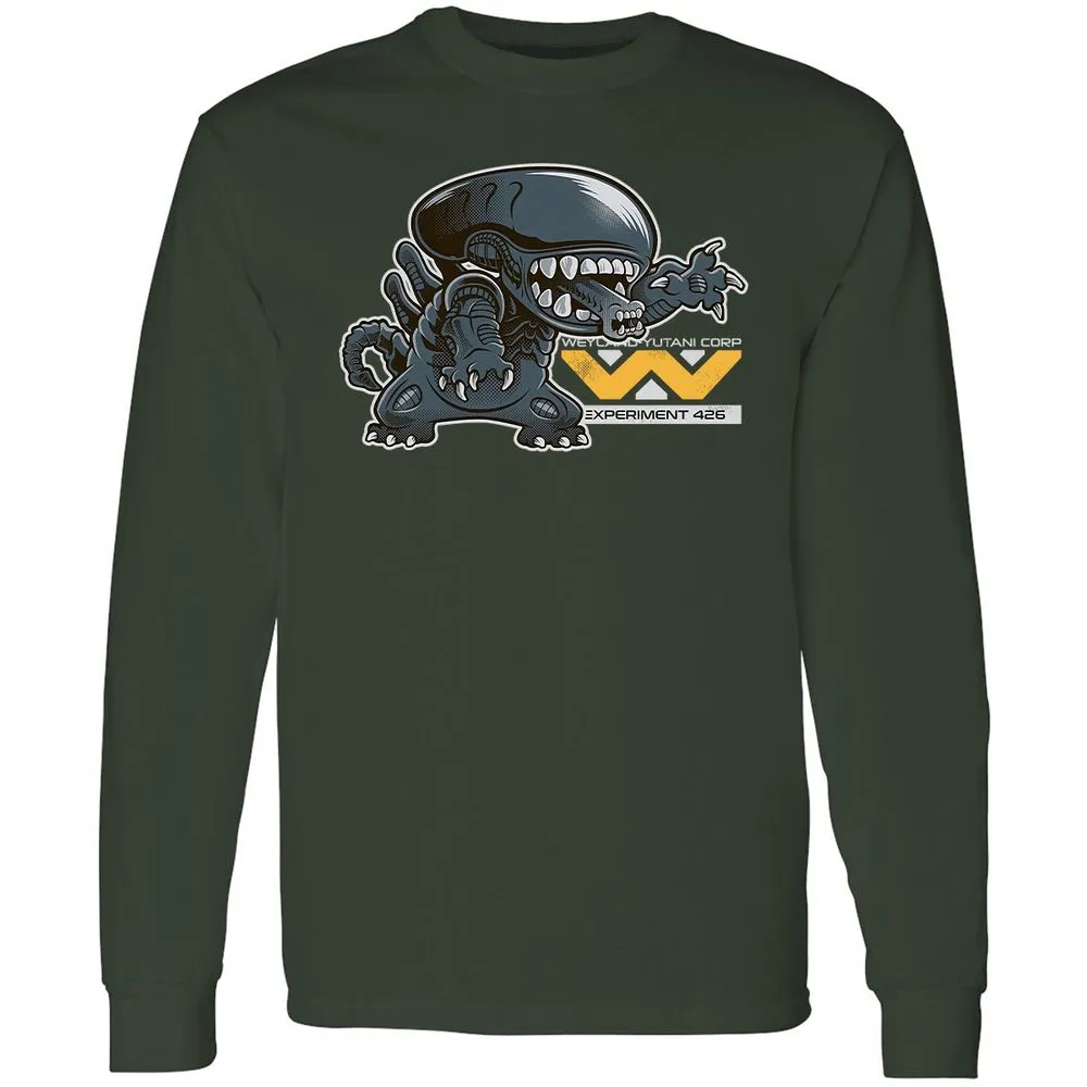 Long Sleeve T-Shirt - B33FJG8Y - Forest Green - 4