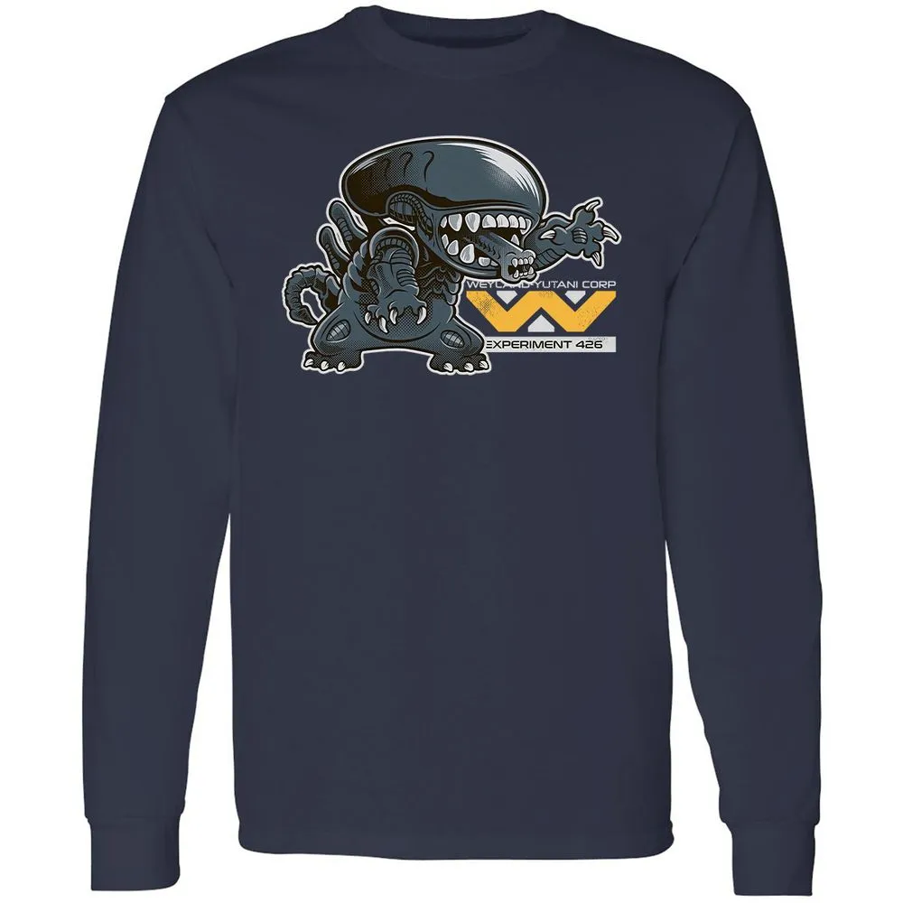 Long Sleeve T-Shirt - B33FJG8Y - Navy - 2