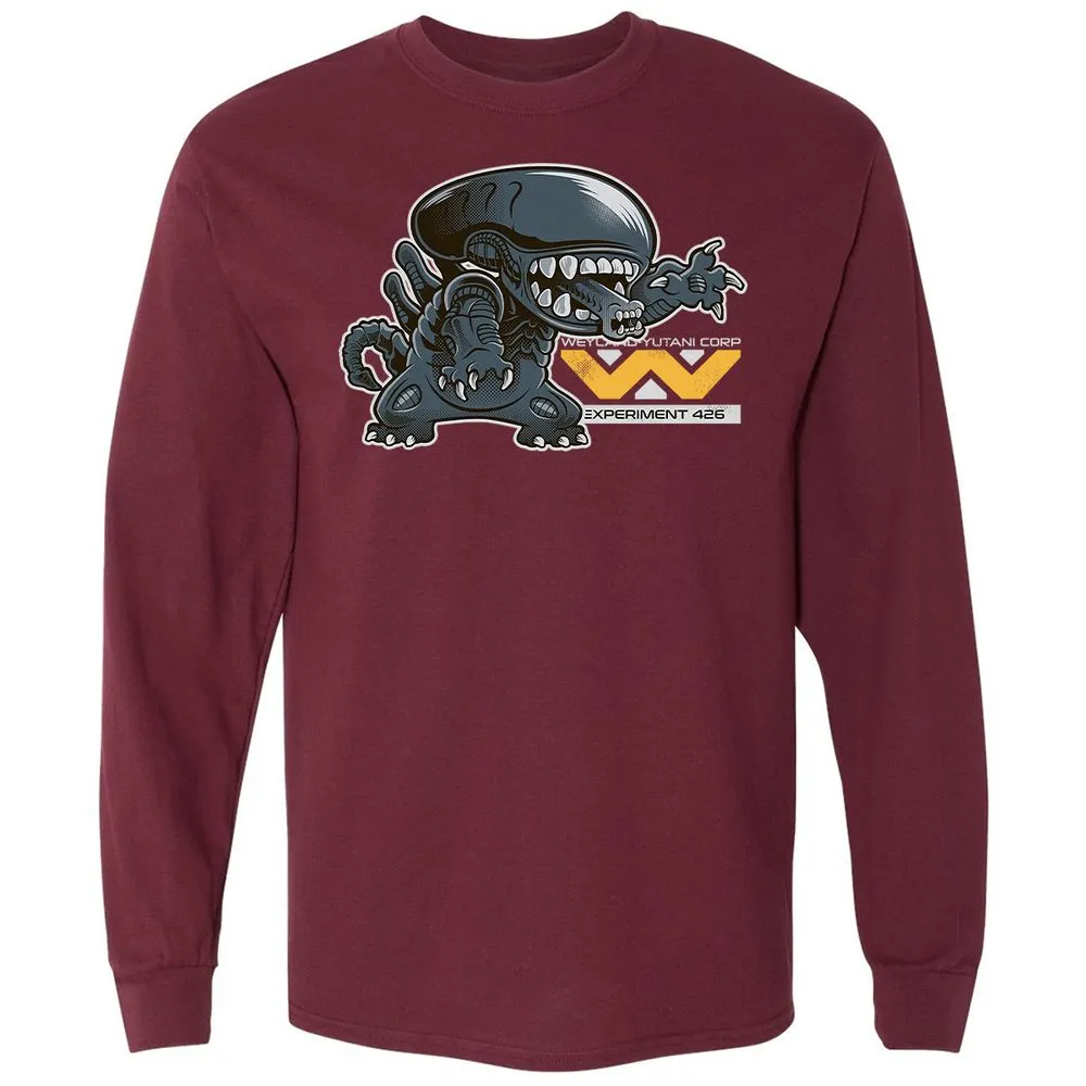 Long Sleeve T-Shirt - B33FJG8Y - Maroon - 11