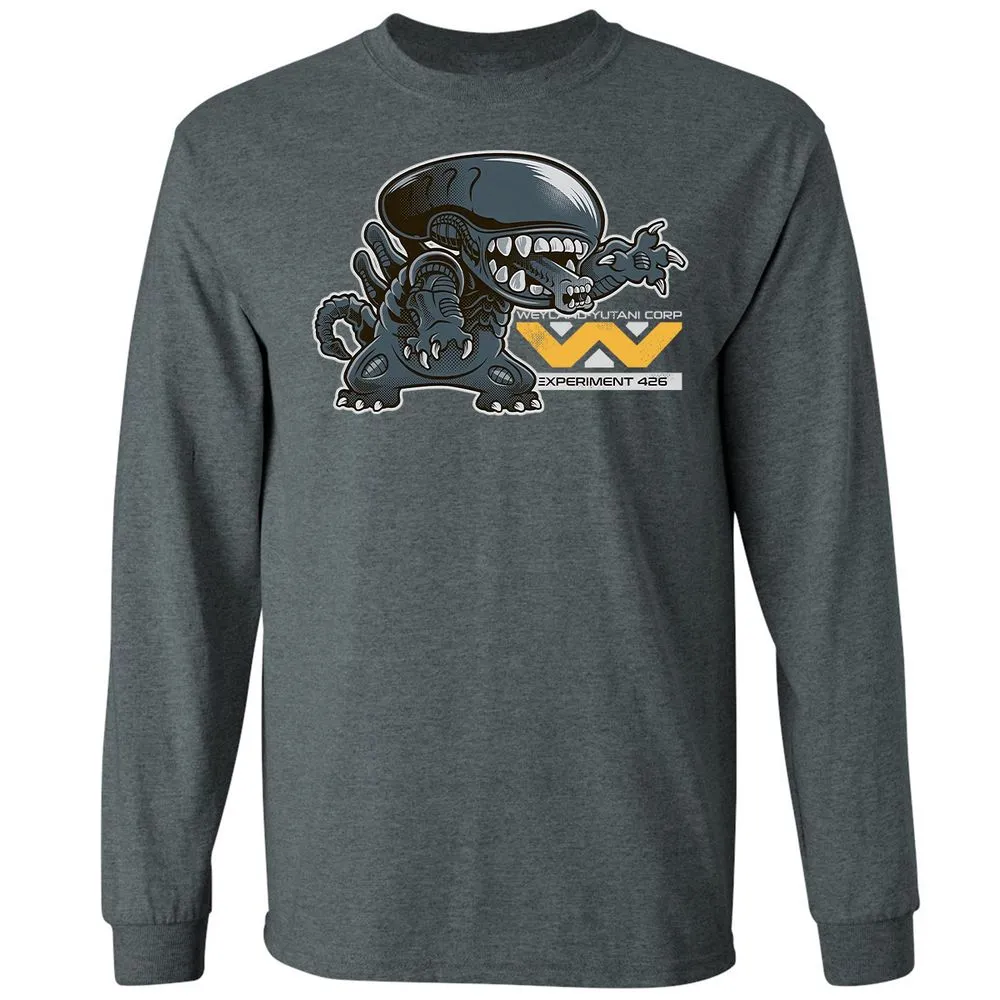 Long Sleeve T-Shirt - B33FJG8Y - Dark Heather - 15