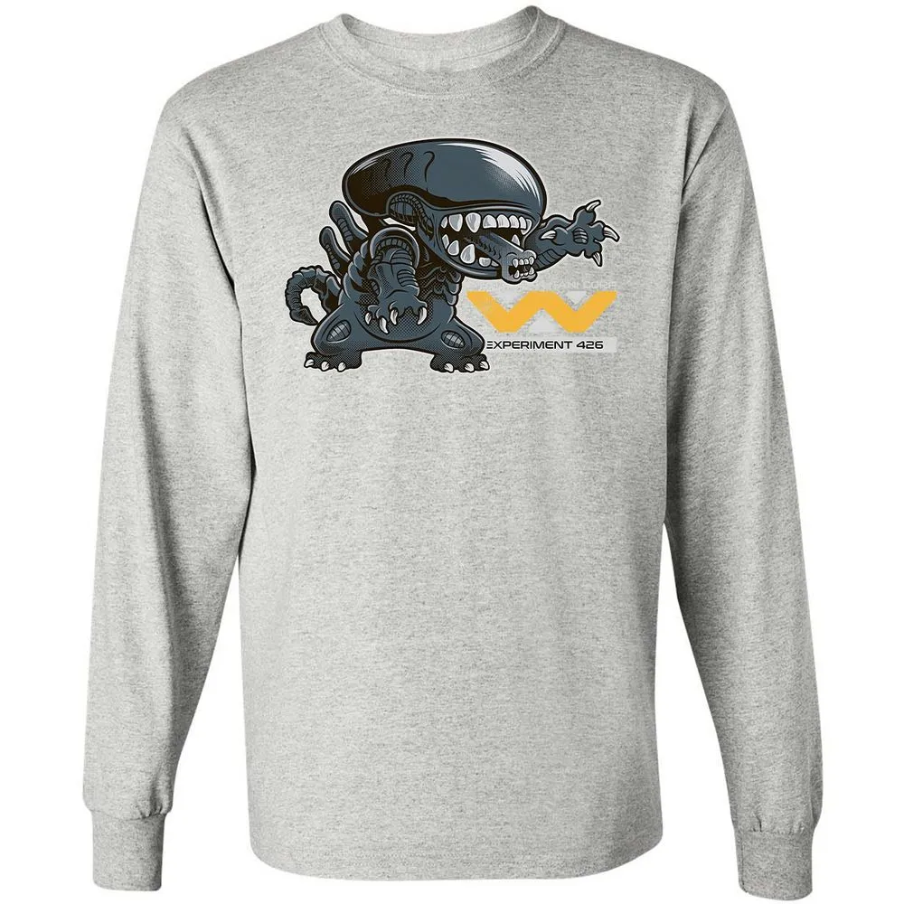 Long Sleeve T-Shirt - B33FJG8Y - Ash - 7