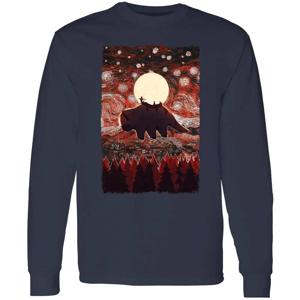 Long Sleeve T-Shirt - 4UCDT848 - Navy - 2