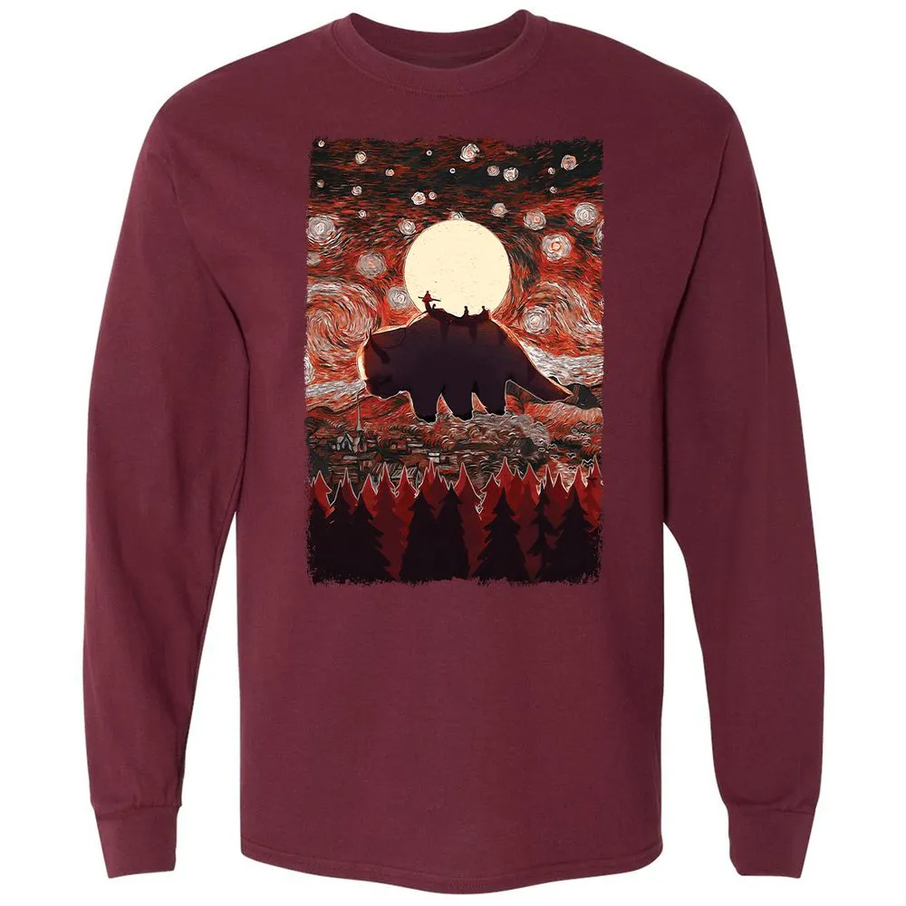 Long Sleeve T-Shirt - 4UCDT848 - Maroon - 11