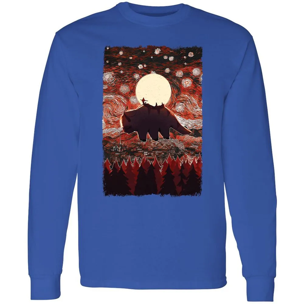 Long Sleeve T-Shirt - 4UCDT848 - Royal - 8