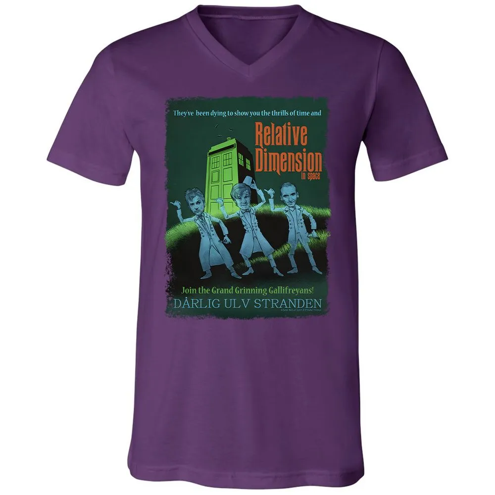 Unisex V-Neck T-Shirt - 873L3MUD - Team Purple - 9