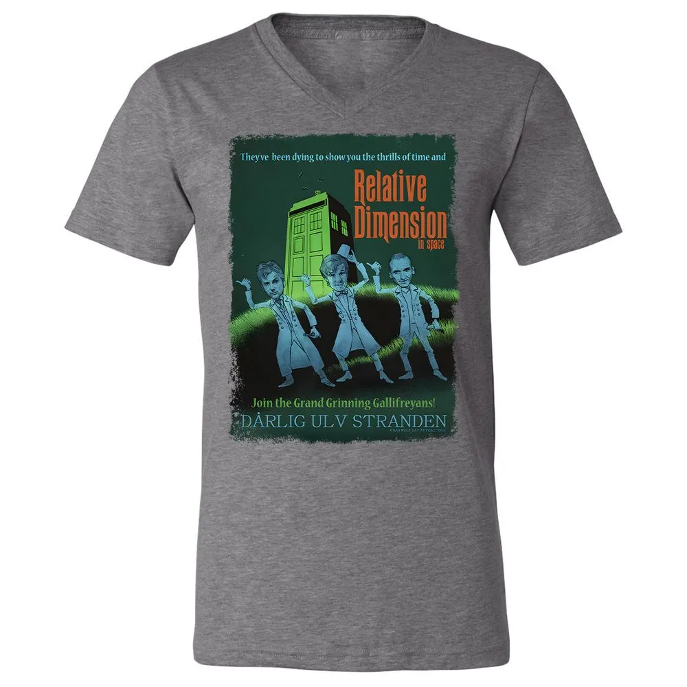 Unisex V-Neck T-Shirt - 873L3MUD - Deep Heather - 13