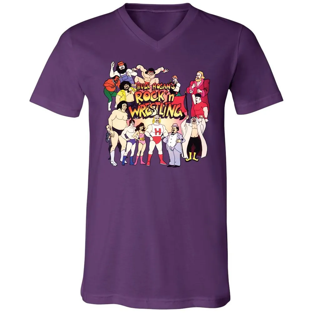 Unisex V-Neck T-Shirt - KF4R6KFH - Team Purple - 9