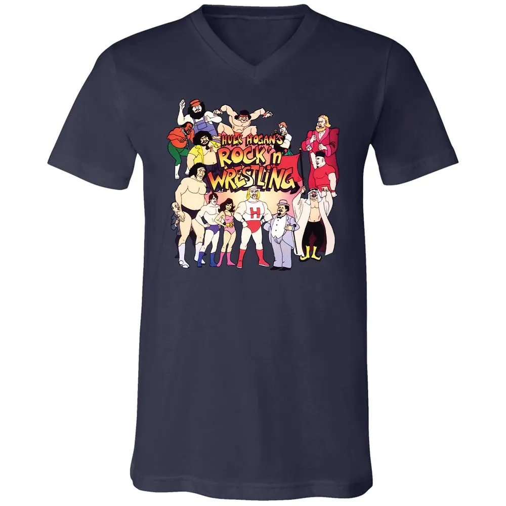 Unisex V-Neck T-Shirt - KF4R6KFH - Navy - 2