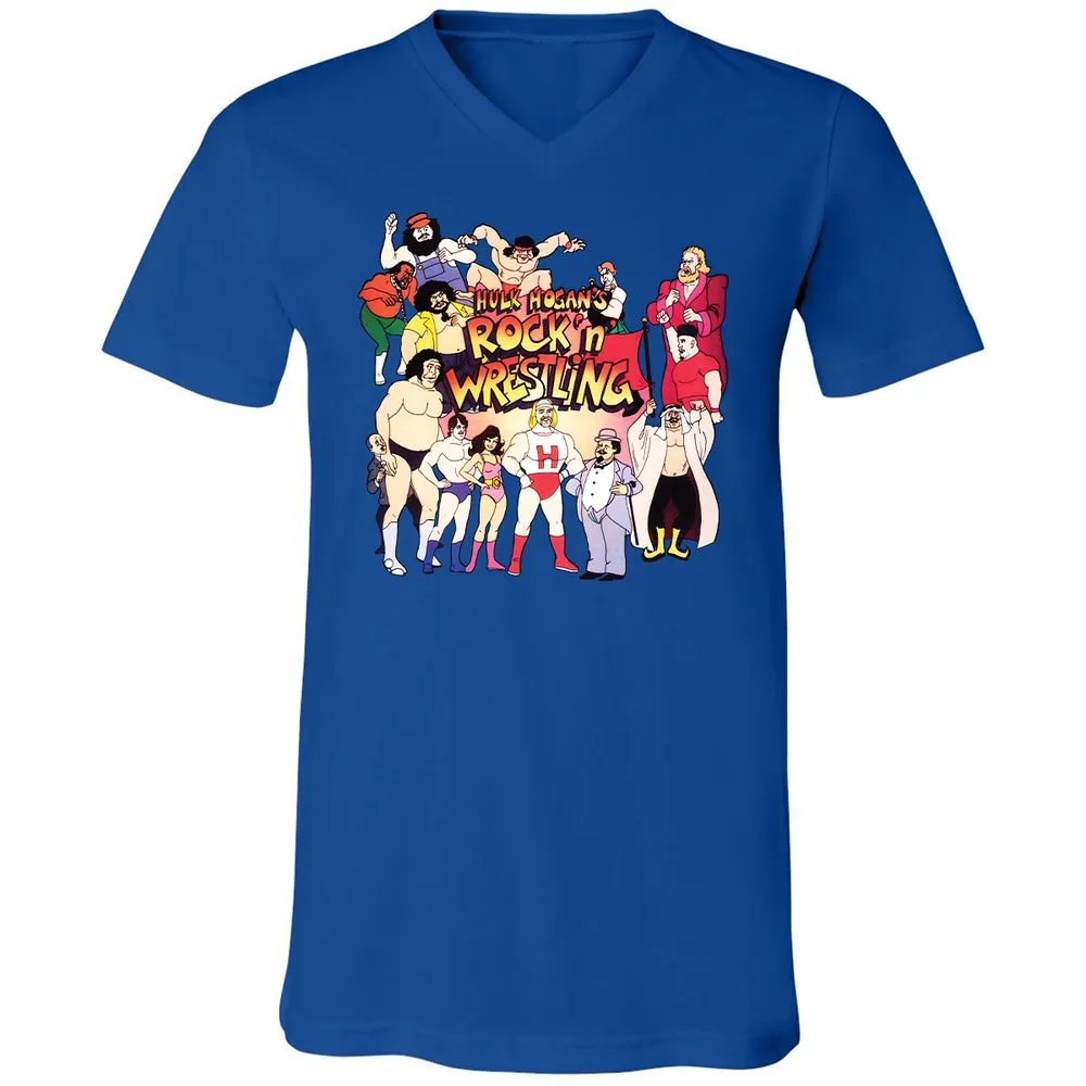 Unisex V-Neck T-Shirt - KF4R6KFH - True Royal - 4