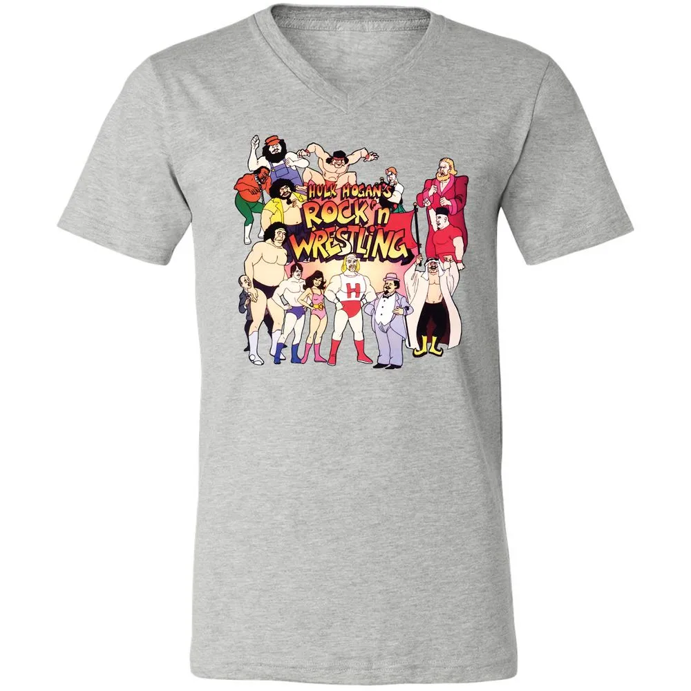 Unisex V-Neck T-Shirt - KF4R6KFH - Athletic Heather - 7