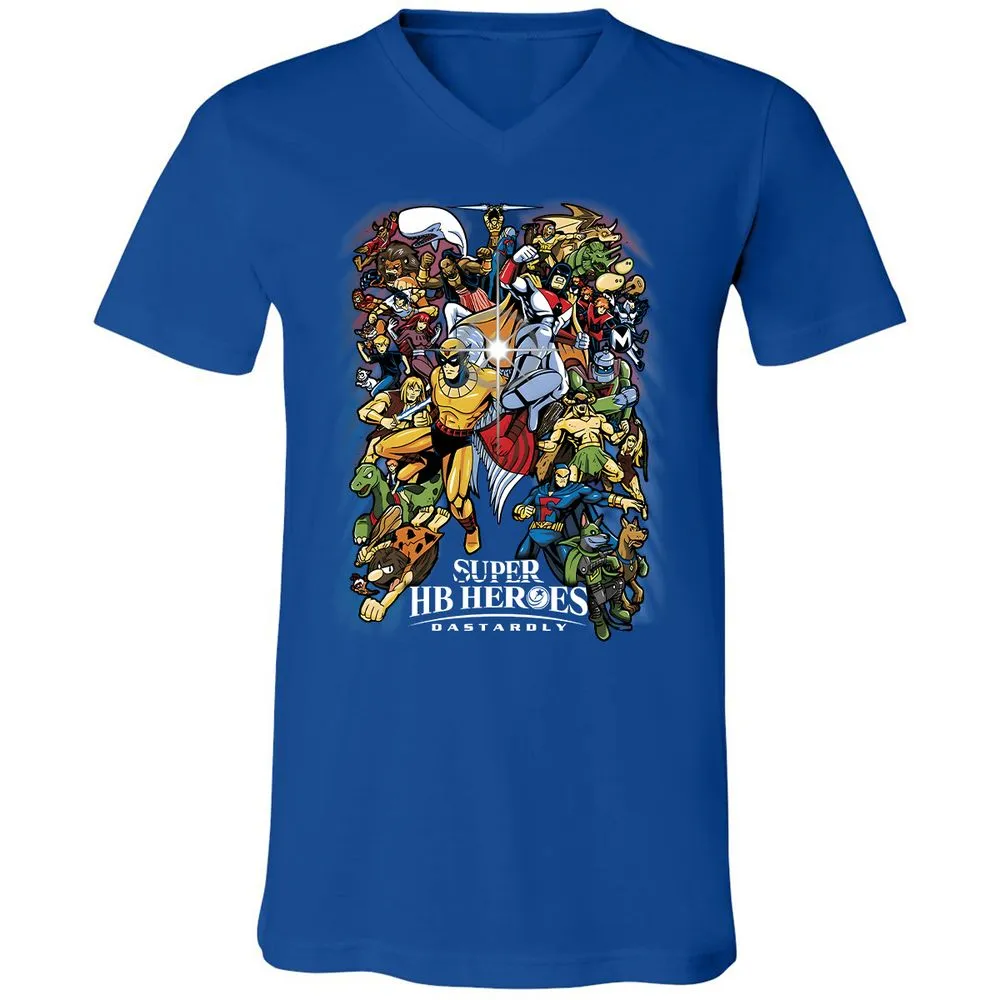 Unisex V-Neck T-Shirt - YU1ZV3D4 - True Royal - 4