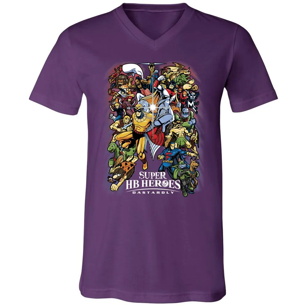 Unisex V-Neck T-Shirt - YU1ZV3D4 - Team Purple - 9