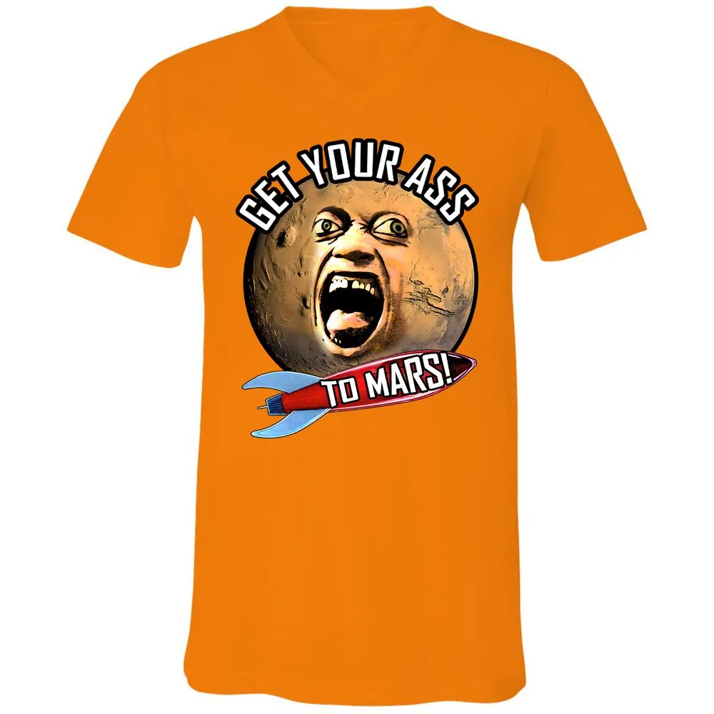 Unisex V-Neck T-Shirt - E82U1GUC - Orange - 11