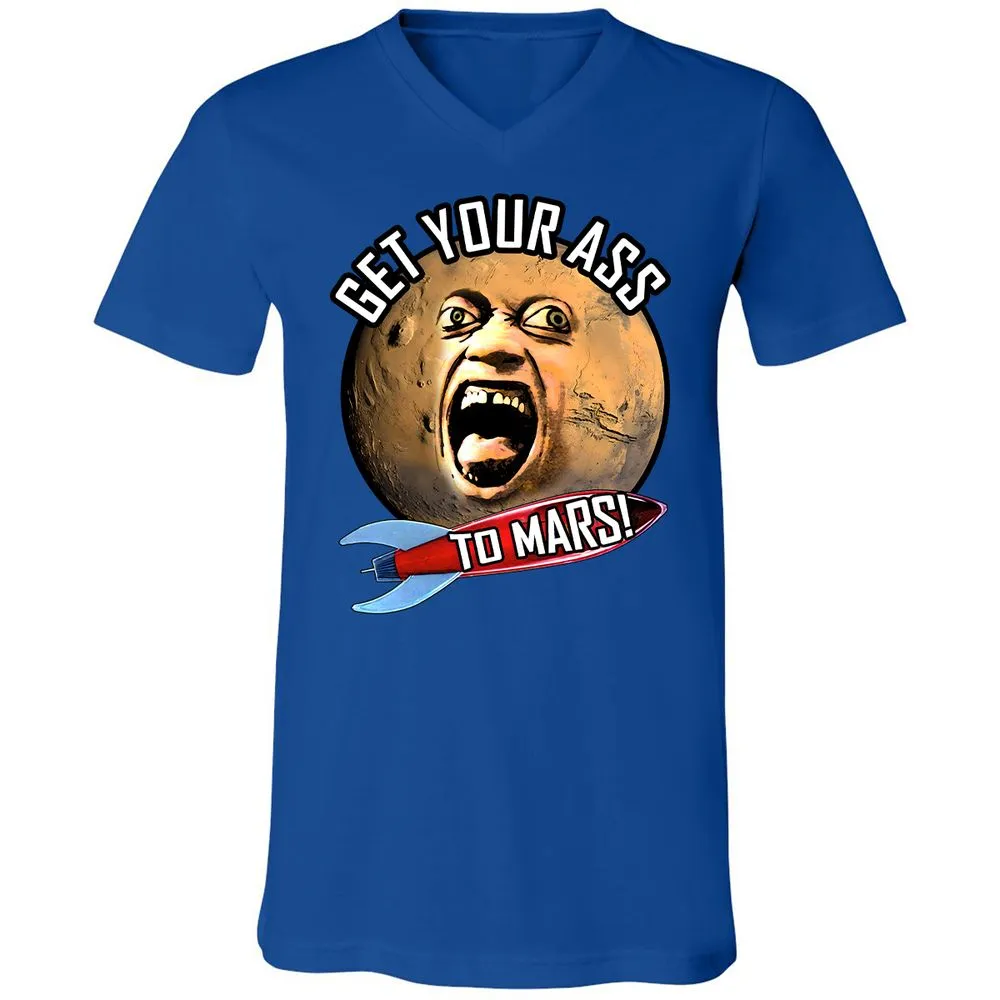 Unisex V-Neck T-Shirt - E82U1GUC - True Royal - 4